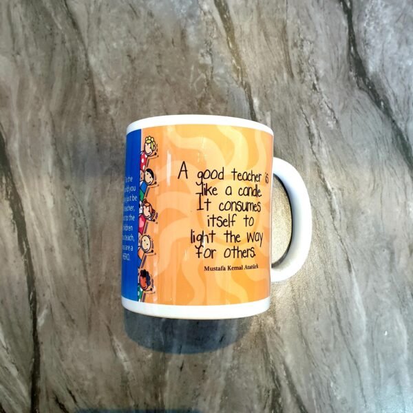 White Photo Mug with Bright and Elegant Colours | Memorable and Unique Custom Gift
