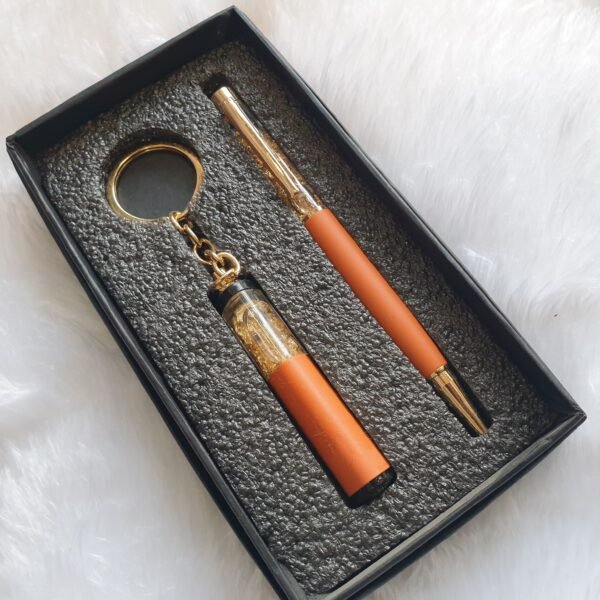 Combo Orange Light Pen and Keychain: Perfect for Gifting