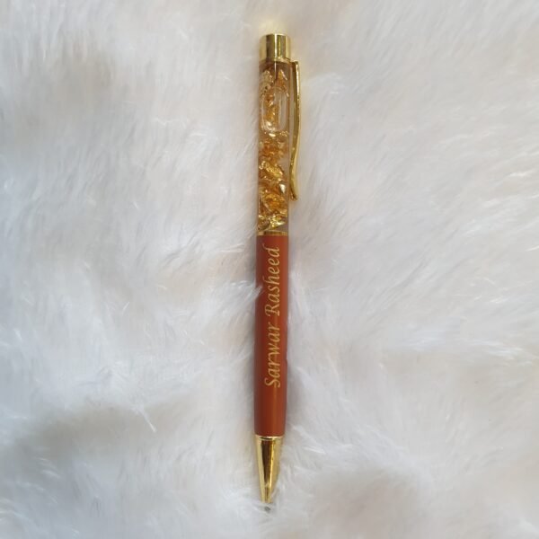 Golden Flakes Pen – Metallic Perfect for Gifting