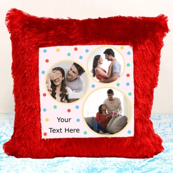 Custom Sublimated Photo Design Pillow 16" Inch with Light | Cozy and Stylish Home Decor